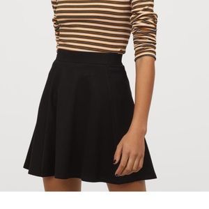 H&M Black Skater Skirt